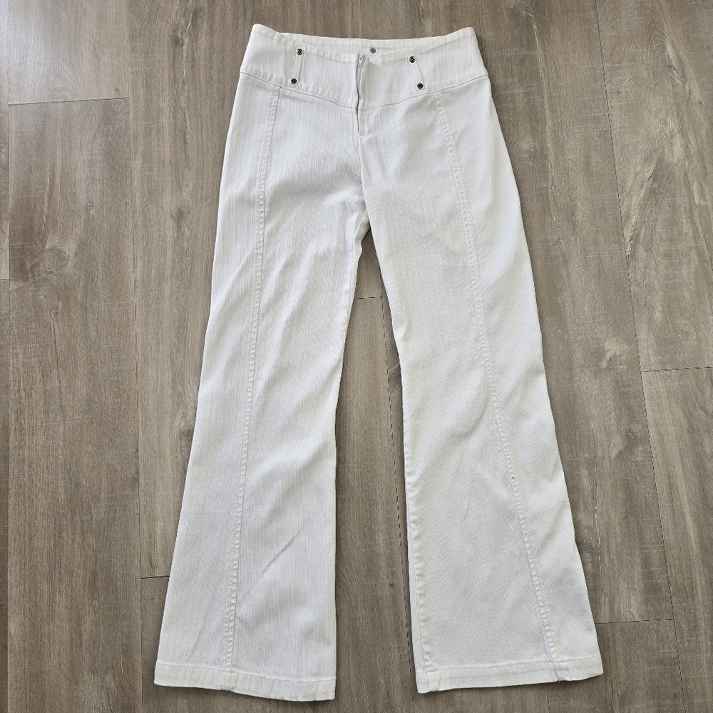 Tommy Hilfiger White Wide-Leg/Flare Jeans, Size 28